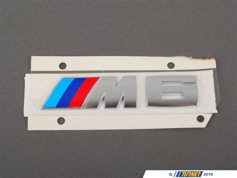 51147898225 Genuine Bmw M6 Rear Emblem E63 M6 E64 M6 Turner