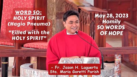 Word Holy Spirit Hagio Pneuma Filled With The Holy Spirit
