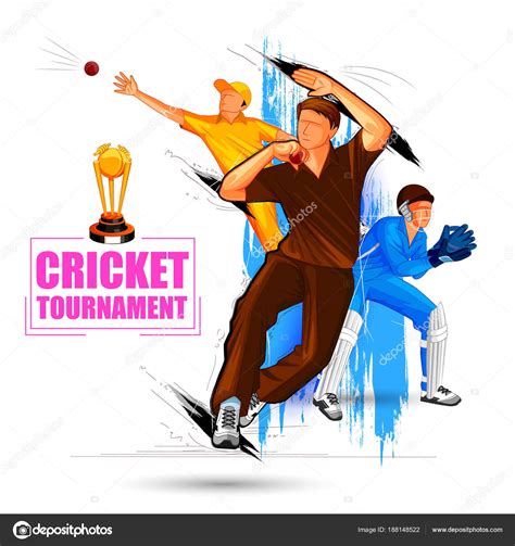 Sports Background For The Match Of Cricket Championship Tournament