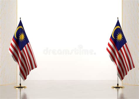 Horizontal Frame And Border With Malaysia Flag Stock Illustration