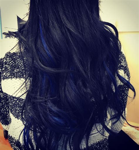 Blue Hair ️ ️ I Love My Hair Blue Hair Highlights Long Hair Styles