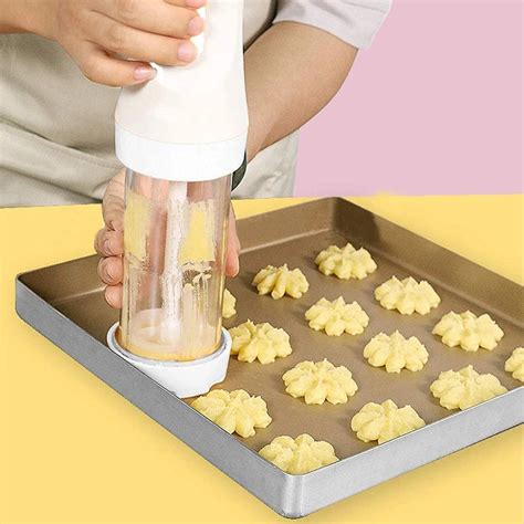 Electric Cookie Press Gun Churros Maker With 12 Discs And 4 Icing Tips