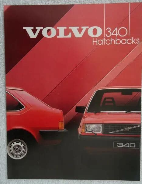 Volvo 340 Hatchback Specification Brochure 1984 Dl Gl3 Door And 5