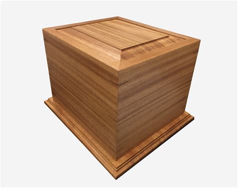 Mahogany Wood Urn Vault 100 Canadian Made Cremation Urn
