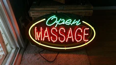 Open Massage Neon Sign Real Neon Light Diy Neon Signs