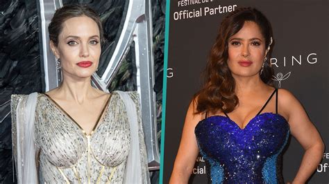 Watch Access Hollywood Highlight Why Angelina Jolie Shoved Eternals Costar Salma Hayek S Face