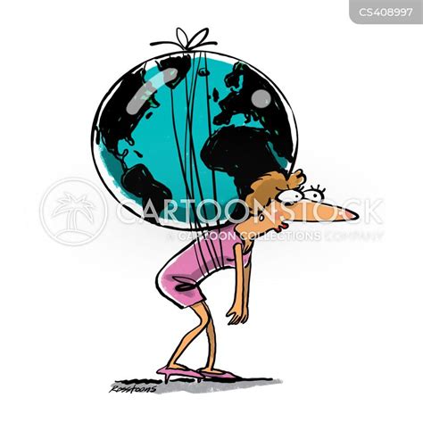 weight of the world cartoons and comics funny pictures from cartoonstock