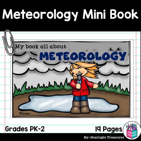 Meteorology And Weather Maps Mini Book For Early Readers Starlight