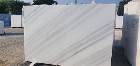 White Cream Marble Slabs For Flooring Thickness Above 20 Mm At Rs