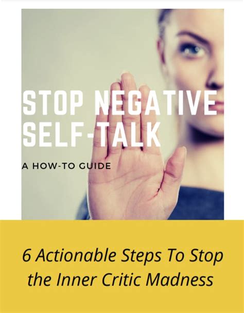 How To Stop Negative Self Talk Your Free Guide