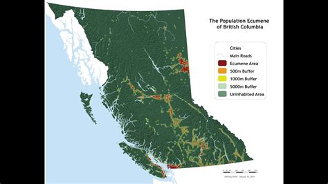 British Columbia Population Density Map