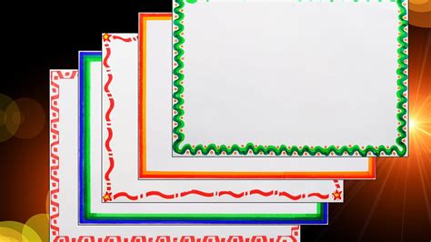 How To Decorate Borders Of Project Files 5 Attractive Borders For