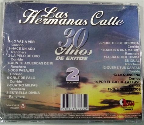 Cd Las Hermanas Calle 30 Años De Éxitos Vol 2 Almacenes La Música