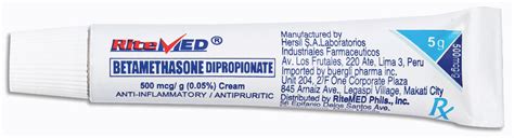 Ritemed Betamethasone Dipropionate Dosage And Drug Information Mims