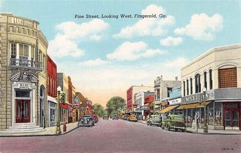Fitzgerald Georgia Main Street Postcards Peter D