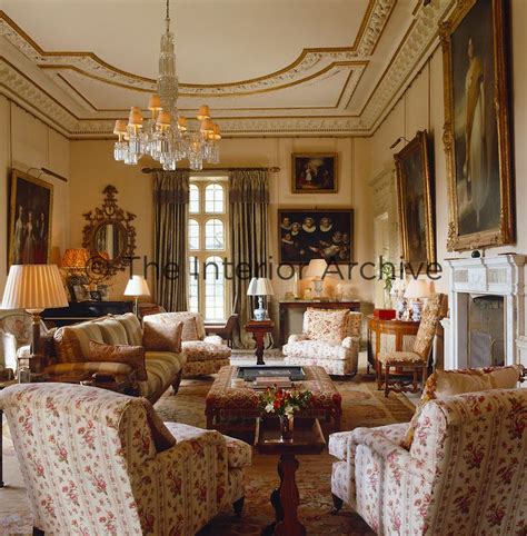 The Walls Of The Drawing Room Are Covered In Gilt Framed Portraits