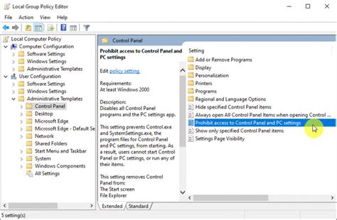 Cara buka local group policy editor windows 10. Cara Nonaktifkan Control Panel di Windows 10 dengan Group ...