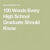 100 Words Every High School Graduate Images