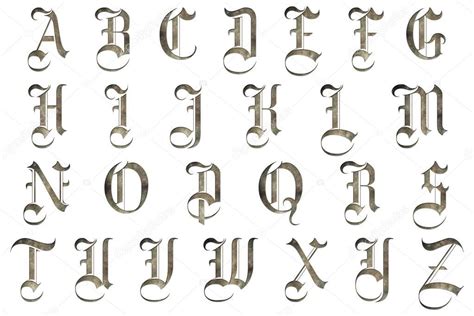 Imágenes Abecedario Gotico Cartas De Colección Alfabeto Gótico