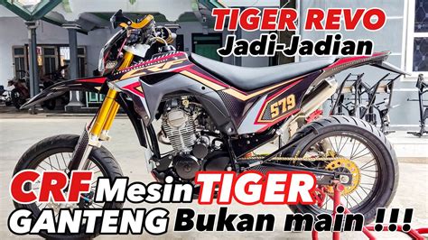 Honda Tiger Revo Modifikasi Crf L Supermoto Rangka Custom Ok