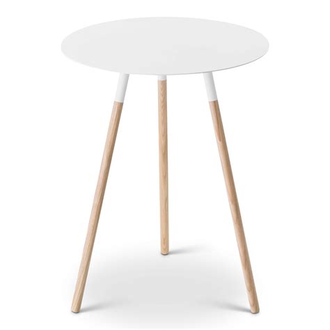Plain Round Side Table White Gessato Design Store