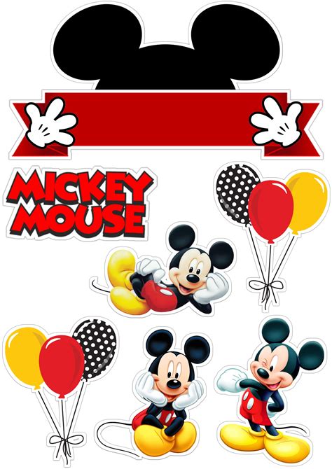 Topper De Bolo Mickey Mouse Artofit