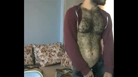 Turkish Hariy Chest Playing With His Bulge Through Jeans Male Porn