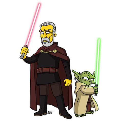 Simpsonized Star Wars Star Wars Art Star Wars Episodes Simpsons Art
