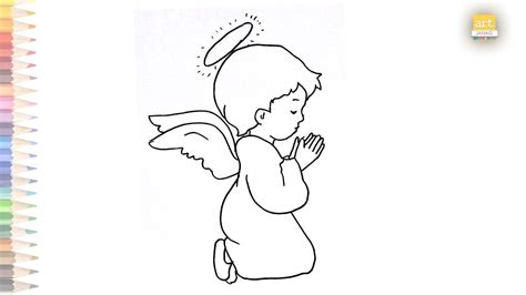 Simple Angel Drawings For Kids