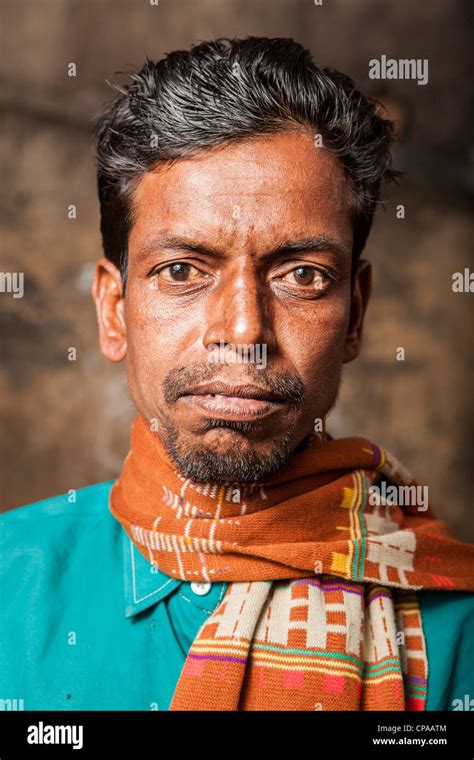 Portrait Of Indian Young Man In Dakshineswarkolkata Ghat West Bengal
