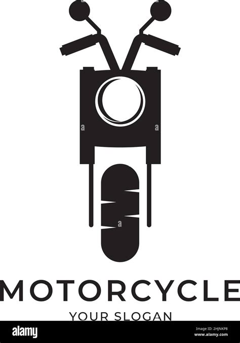 Motorcycle Logo Design Template Vector Isolated Illustration Stock