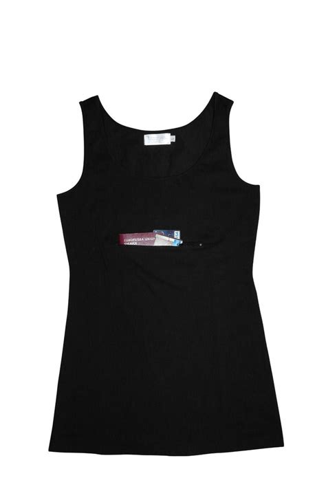 Clever Travel Companion Womens Tank Top With Hidden Zipper Pockets 100 Pickpocket Proof