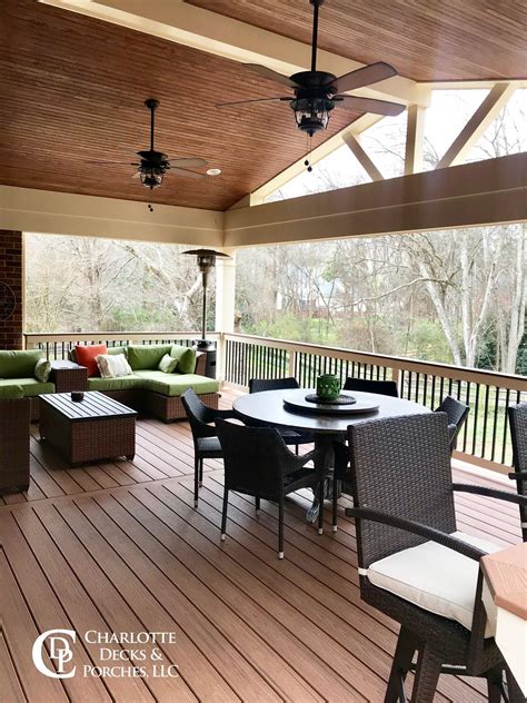 Covered Porch Photos Charlotte Decks And Porches Llc Covered Deck