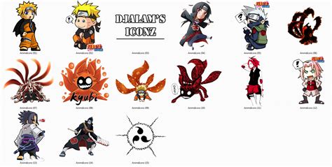 Naruto Icons Pack 16 By Nopxx On Deviantart