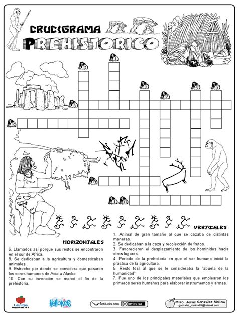 03 Crucigrama Prehistoricopdf