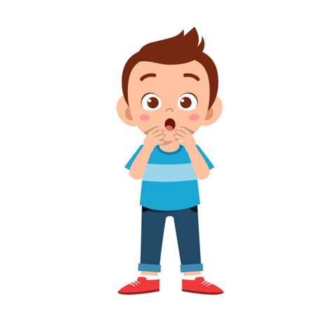 Clip Art Of Kid Shocked Expression Illustrations Royalty Free Vector