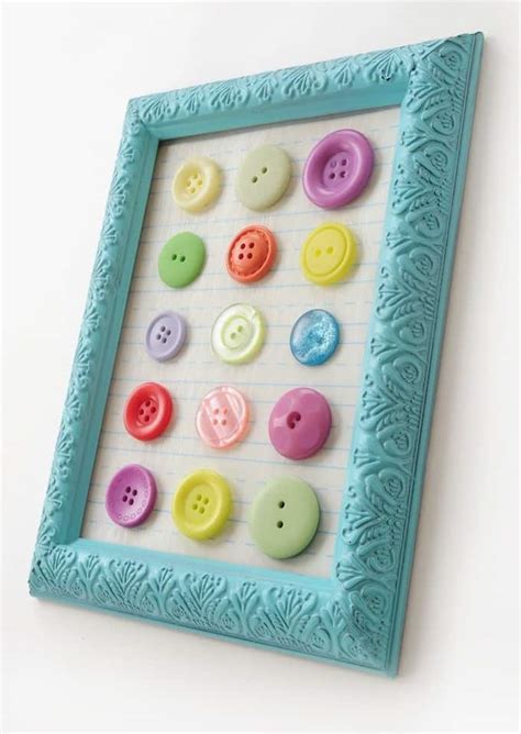 Bebe home decor wall art. Easy DIY wall decor with buttons - Mod Podge Rocks