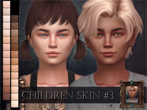 Remussirions Children Skin 3 The Sims 4 Skin Sims Hair Toddler