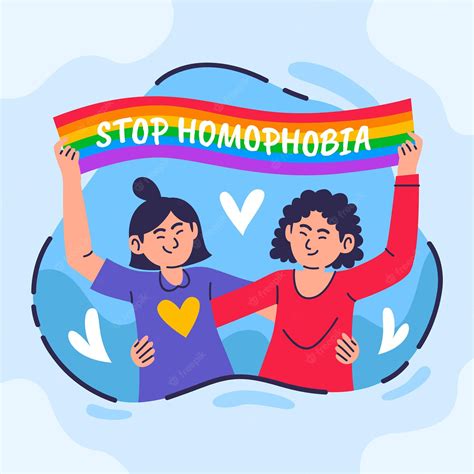 premium vector stop homophobia illustration concept