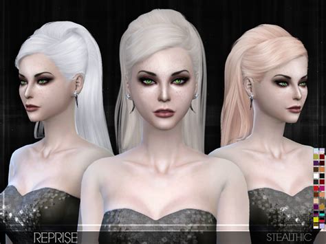 My Sims 4 Blog Stealthic Reprise Hair For Females Tsr