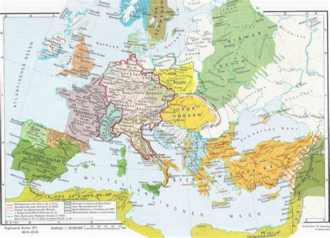 Europa En La Edad Media 900 1000 Tamaño Completo