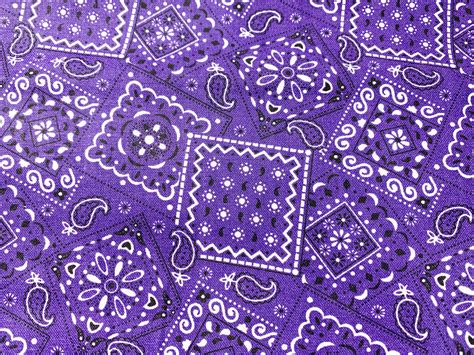 Purple Bandana Fabric12 Yard Of A 44 Wide 100 Cotton Etsy