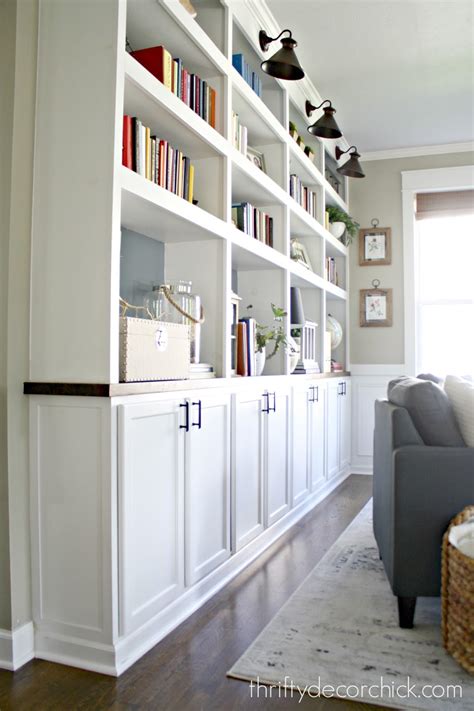 How To Create Custom Built Ins With Kitchen Cabinets Thrifty Decor
