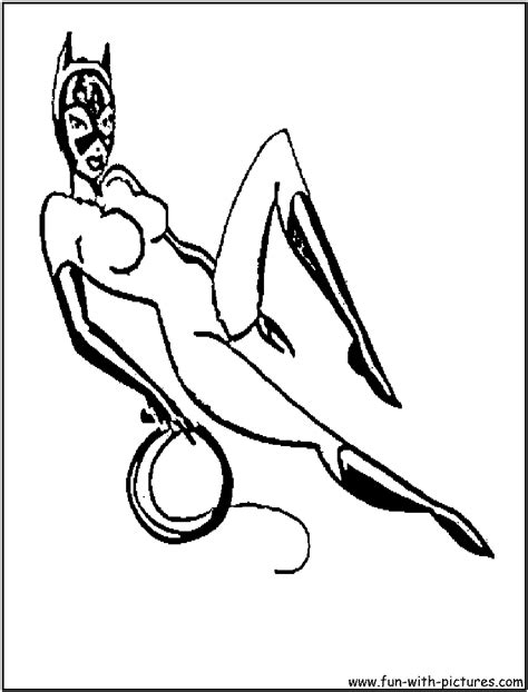 Catwoman Coloring Page Coloring Home
