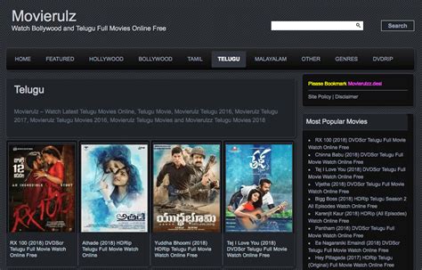 Top 18 Websites to Watch Full HD Telugu Movies Online For Free