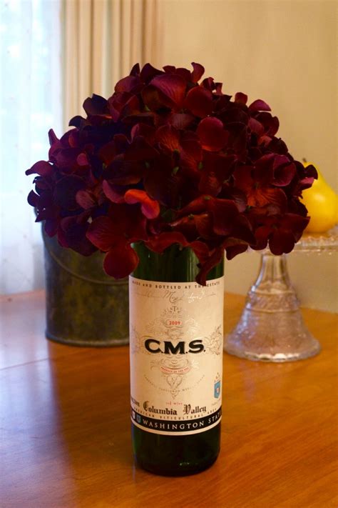 How To Make A Wine Bottle Vase Recycled Crafts