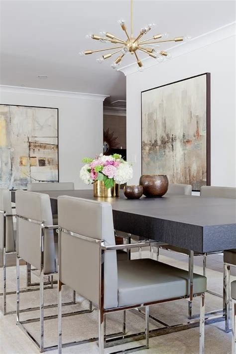 Historically the dining room is furnished with a rather large dining table and several dining chairs. chrome chairs | Bloggers' Best DIY Ideas | Pinterest ...