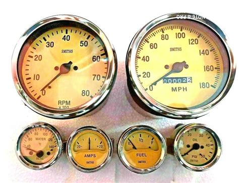 Smiths Replica Kit Elec Temp Oil Fuel Gauge Speedometer Tacho Mm For Sale