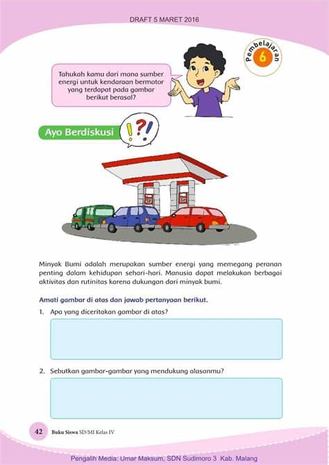 Daya listrik yang dihasilkan dari baterai itu, jelas dia, berasal dari pancaran radiasi plutonium 238 yang dikonversi. Kelas Iv Tema 2 Bs Pages 51 100 Text Version Fliphtml5