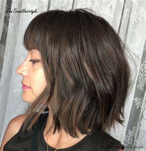 Straight Cut Choppy Bob With Bangs 60 Most Beneficial Haircuts For